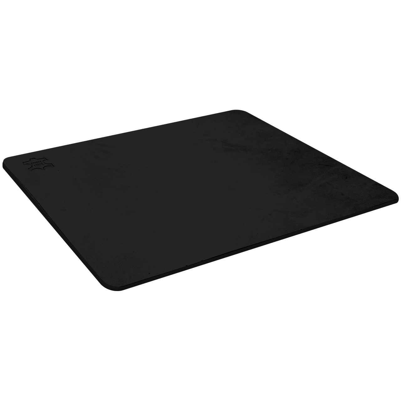 leder_rechteckig-schwarz Leder Mousepad Schwarz