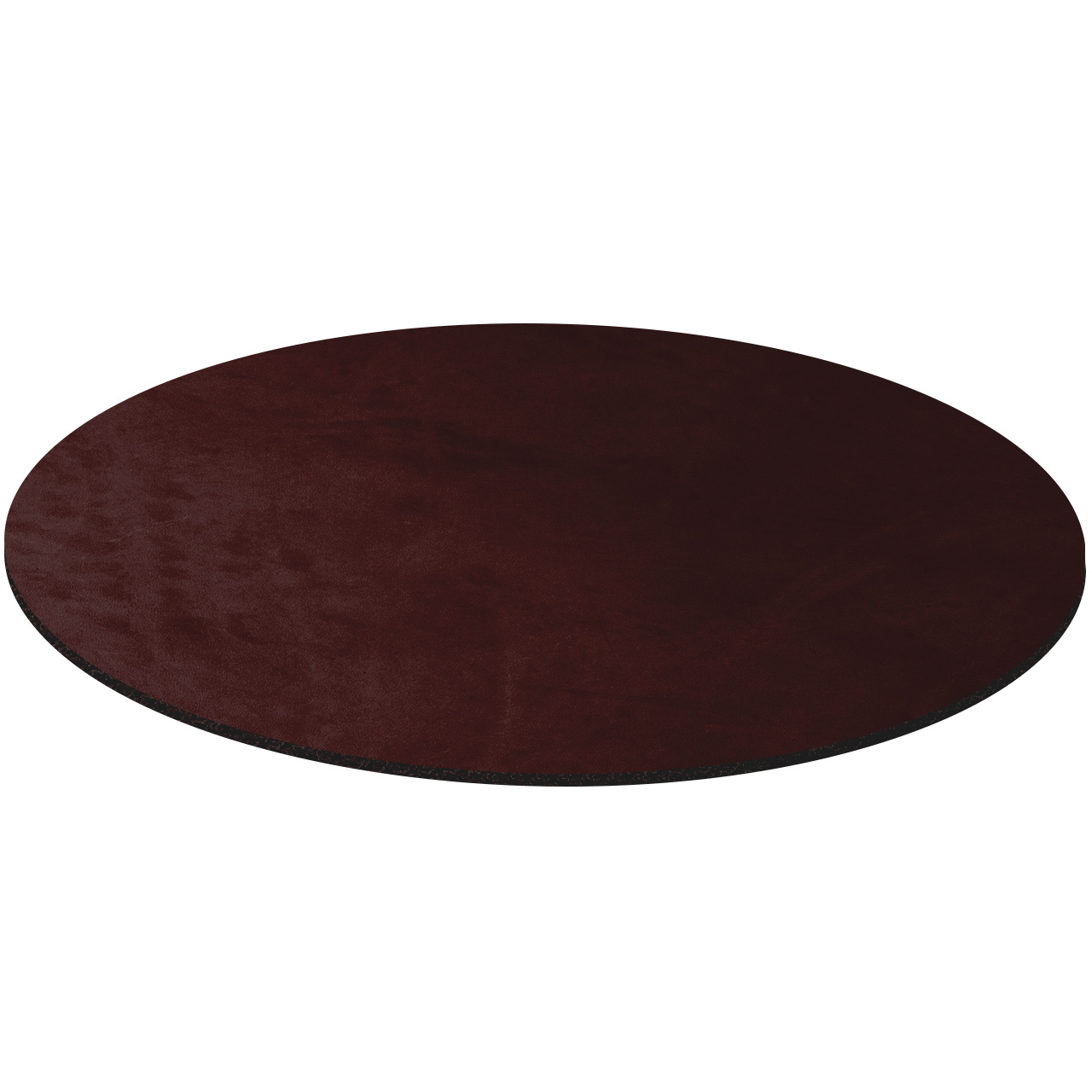 Schoko Rund Ledermousepad